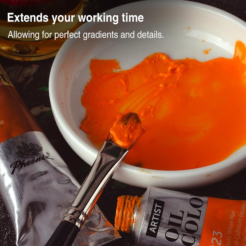 Phoenix Refined Linseed Oil - 8.5 Fl Oz./ 250ml Oil Medium for Painting, Paint Thinner for Oil Based Paints - Image 3